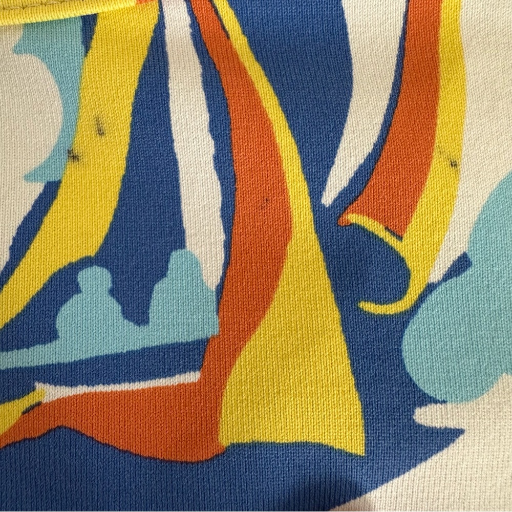 J McLaughlin Sailboat Catalina Stretch 3/4 Sleeve Top Size‎ Small Nautical - Picture 7 of 7